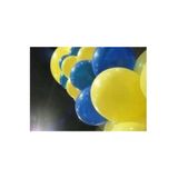 Pazariz 100 Adet Metalik Sedefli Sarı Lacivert Karışık Balon