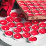 Pazariz 100 Lü Tea Light Kokulu Mum Özel Günler Için - 1 Adet