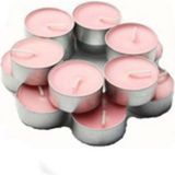 Pazariz 100 Lü Tealight Mum - Pembe - 1 Adet - Renkli