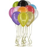 Pazariz 100'lü Lateks Metalik Balon Karışık Renk