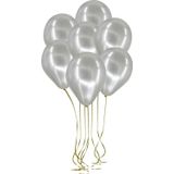 Pazarız 100lü Lateks Metalik Gümüş Balon