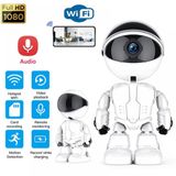 Pazariz 1080p Robot Görünümlü Bebek Bakıcı Wifi Ip Güvenlik Kamerası Kablosuz Gece Görüşlü