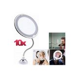 Pazarız 10x Zoomlu Esnek Işıklı Makyaj Aynası Büyüteç Led Sihirli Ayna