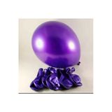 Pazariz 12 Inç Metalik Mor Balon 10'Lu