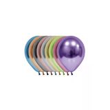 Pazariz 12 Inç Standart Boy Krom Balon 10 Adet Karışık