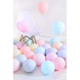 Pazariz 12 Inç Standart Boy Makaron Balon 50 Adet Karışık