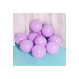 Pazariz 12 Inç Standart Boy Makaron Balon 50 Adet Lila