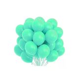 Pazariz 12 Inç Standart Boy Pastel Balon 10 Adet Su Yeşili