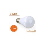 Pazariz 12W Enerji Tasarruflu Led Ampul ( 3 Adet)