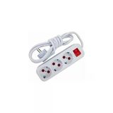 Pazariz 12W Led Ampul Ve 3 Mt Uzatmalı Anahtarlı 3'Lü Priz Set
