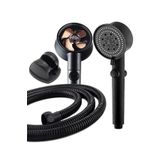 Pazarız 150 cm Turbo Pervaneli 5 Fonksiyonlu Siyah Duş Başlığı