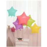 Pazariz 18 Inç Makaron Yıldız Folyo Balon Lila