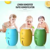 Pazariz 180 Ml Limon Şeklinde Mini Oda Hava Nemlendirici Buhar Makinesi