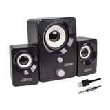 Pazariz 2+1 USB Ses Sistemi Speaker 6W Rms Hoparlör Bilgisayar Laptop Cep Telefonu - Siyah