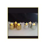 Pazariz 3 Gold 3 Silver Dumansız Pilli Led Mum