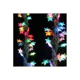Pazariz 3 Metre 20 Yıldız Led /Rgb /Çakarlı/ Şeffaf Kablo / Yılbaşı Süsü