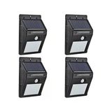 Pazariz 4 Adet Solar Güneş Enerjili 20 Led 1W Ledli Bahçe Aydınlatma Solar Dış Mekan Lambası Hareket