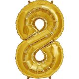 Pazarız 40 cm 8 Rakamı Folyo Altın Balon