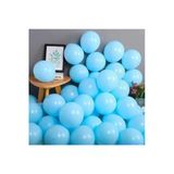 Pazariz 5 Inç Küçük Boy Makaron Balon Mavi 100 Adet