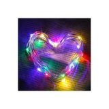 Pazariz 5 Mt Peri Rgb 50 Led Pilli Noel Parti Yılbaşı Ağaç Dekoratif Aydınlatma Lambası Animasyonlu