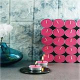 Pazariz 50 Adet Kırmızı Tealight Mum, 1. Kalite Uzun Süre Yanma Garantili Dekoratif Mum - Beyaz - 1 Adet