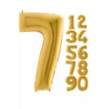 Pazariz 7 Rakam Balon Folyo Gold Altın Sarısı 16 Inç