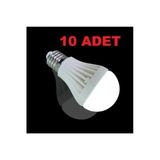 Pazariz 7 W Enerji Tasarruflu Led Ampul 10 Adet