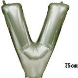Pazarız 75 cm V Harfi Folyo Gümüş Balon