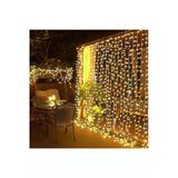Pazariz 8 Fonksiyonlu Kumandalı Saçak Led Sarkıt Led 2X2 Metre Eklenebilir Led Süsleme 240 Led Işık