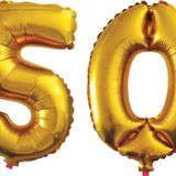 Pazarız 90 cm 50 Yaş Sayı Folyo Altın Balon