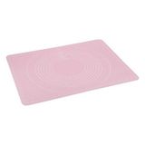 Pazariz Açık Pembe Ölçekli Silikon Hamur Açma Matı 50cm