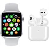 Pazariz Akıllı Saat T500 ve Airpods Pro 4 Mini Kablosuz Kulaklık - Şeffaf