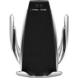 Pazariz Akıllı Sensörlü Wifi Araç Şarjı ve Araç Içi Telefon Tutucu - Car Wireless Charger - Model No S5 - Siyah