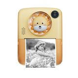 Pazariz Anlık Termal Yazıcılı Dijital Çocuk Kamerası 2.0 Inç Hd 1080P Instant Photo Printer Camera Sarı
