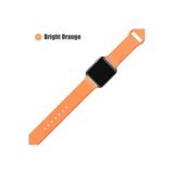 Pazariz Apple Watch Uyumlu2 3 4 5 6 7 8 Ultra 42mm 44mm 45mm Silikon Kordon Kayış Bright Orange