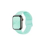 Pazariz Apple Watch Uyumlu38mm 40Mm 41Mm 1/2/3/4/5/6/Se/7/8 Spor Silikon Kordon Blue Sea