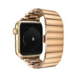 Pazariz Apple Watch Uyumlu42mm 44Mm 45Mm 49Mm 1/2/3/4/5/6/Se/7/8/Ultra Kordon Metal Katlamalı Klipsl