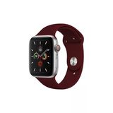 Pazariz Apple Watch Uyumlukordon 2 3 4 5 6 Se 38 Mm Ve 40 Mm Silikon Kordon Kayış - Bordo