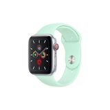 Pazariz Apple Watch Uyumlukordon 2 3 4 5 6 Se 42 Mm Ve 44 Mm Silikon Kordon Kayış - Marina Yeşili