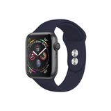 Pazariz Apple Watch Uyumlusilikon Kordon Kayış 7 - 6 - Se - 5 - 4 - 3 - 2 - 1 - 42mm 44mm - Lacivert