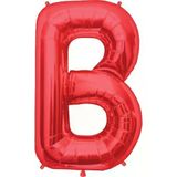 Pazariz B Harf Kırmızı Folyo Balon 40 Cm