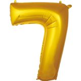 Pazariz Balon 7 Rakam 76 cm Gold Folyo Balon 34 Inc