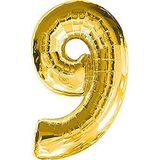 Pazariz Balon 9 Rakam Folyo Balon Gold 40'inch
