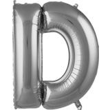 Pazarız Balon D 76 cm Gümüş 34 inç Harf Folyo Balon