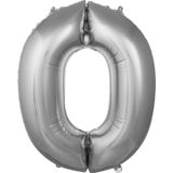 Pazarız Balon O 76 cm Gümüş 34 inç Harf Folyo Balon
