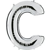 Pazarız Balon Parti C Gümüş 102 cm Harf Folyo Balon