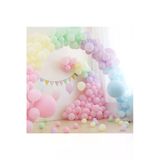 Pazariz Balon Set Makaron (2 Adet 7 Li Balon Standı + 100 Makaron Renkler Balon + 5 Metre Balon Zinciri)