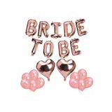 Pazariz Bride To Be Folyo Balon Latex Balon Seti Bekarlığa Veda Balon Seti