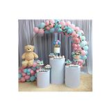 Pazariz Cinsiyet Belirleme Konsept Balon Pembe Mavi Balon Zincir 100 Adet Balon