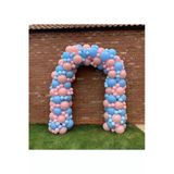 Pazariz Cinsiyet Partisi Balon Zinciri Makaron Pembe Ve Makaron Mavi 100 Adet